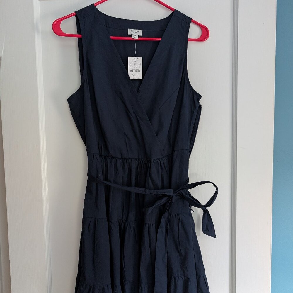 NWT J. Crew cotton midi wrap dress